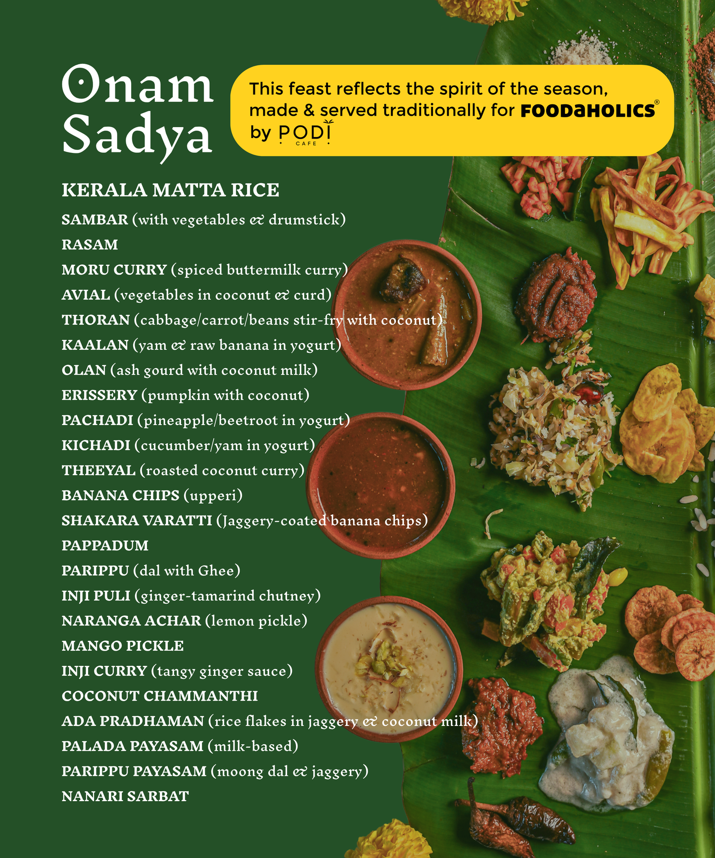 Foodaholics Onam Sadya