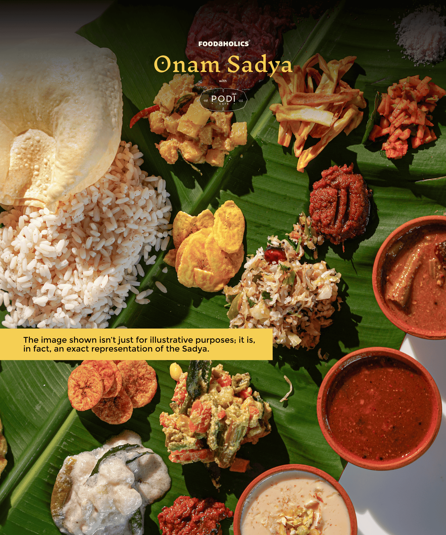 Foodaholics Onam Sadya - 26th August